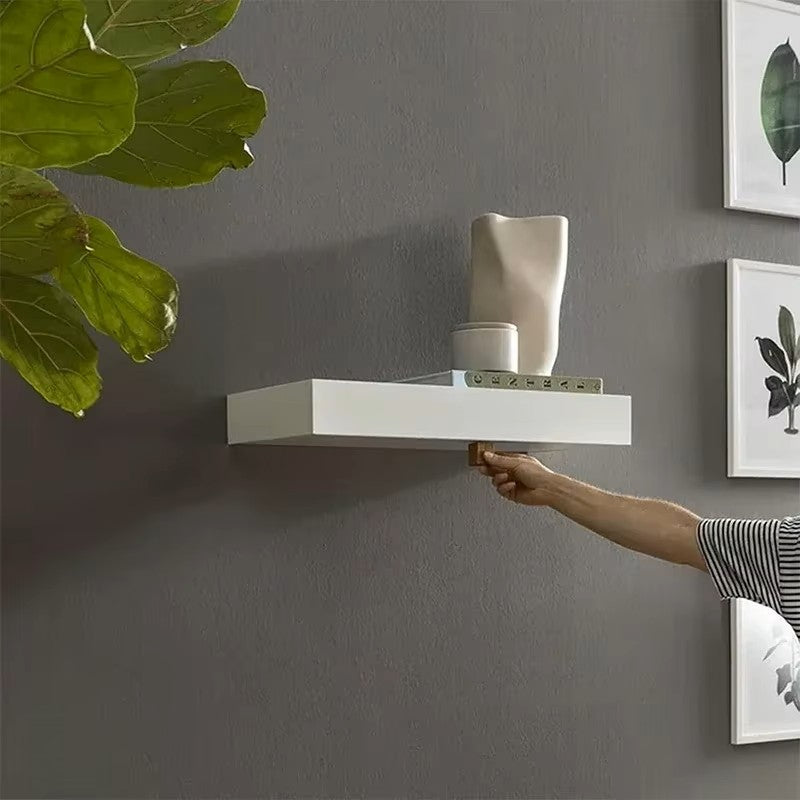 Hidden Floating Shelf with Secret Compartment